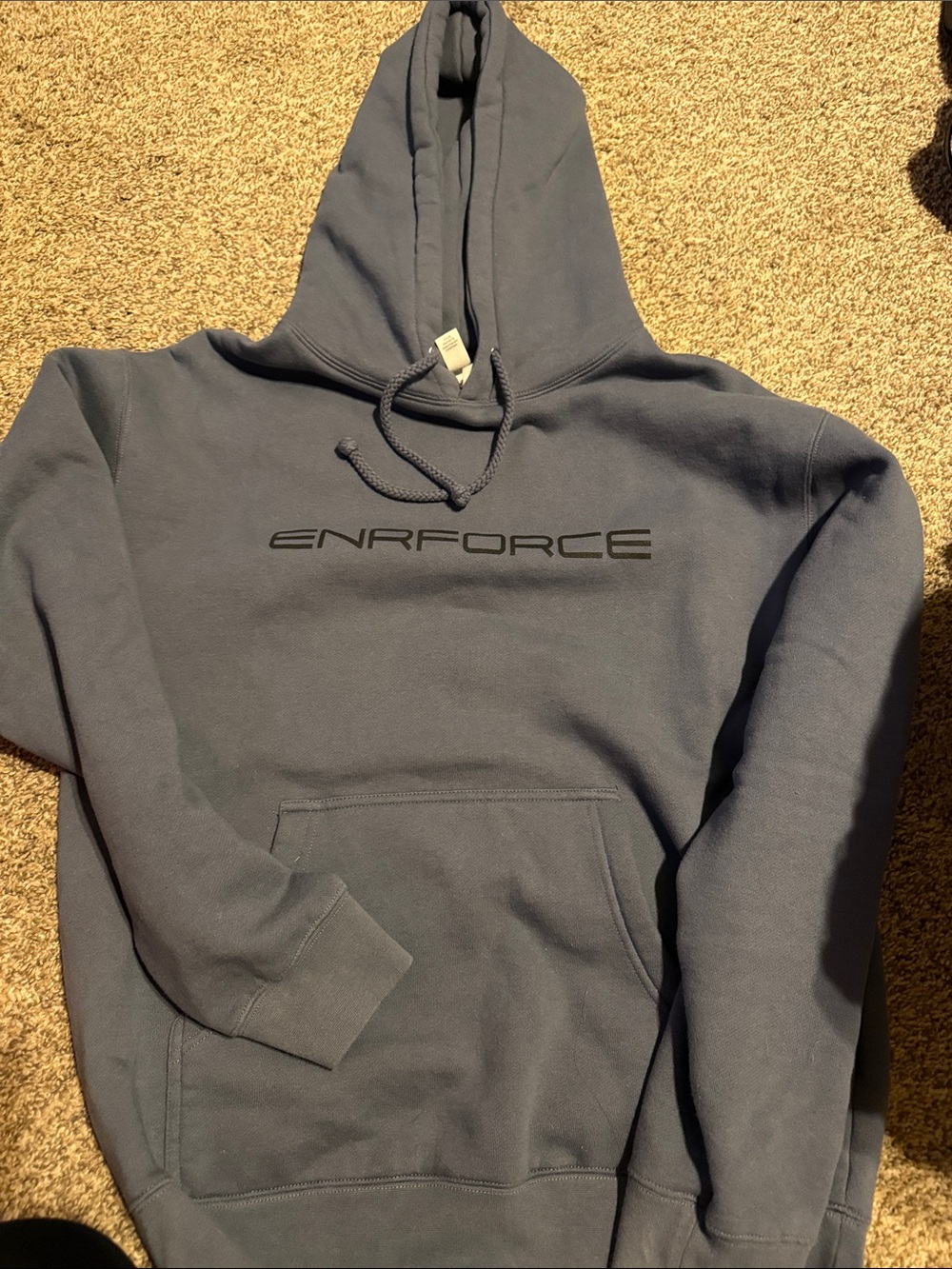 ENRFORCE Logo Hoodie in Slate Blue